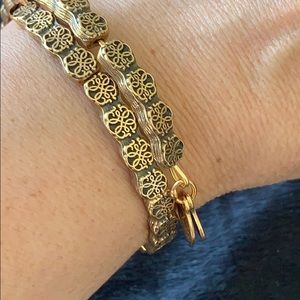 Alex and Ani Hand of Fatima wrap gold color